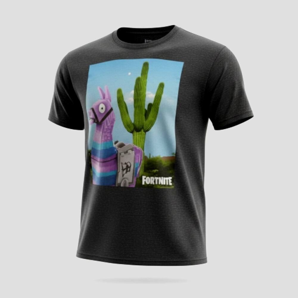 Fortnite Llama Mens Dark Gray Graphic T-Shirt - Size XS
